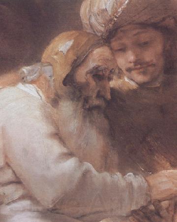 REMBRANDT Harmenszoon van Rijn Facob blessing the Sons of Foseph (mk33) Spain oil painting art